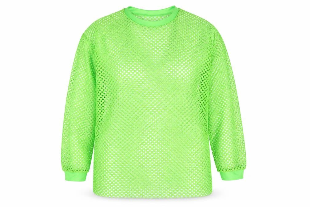 Preworn Womens Green Polyester Pullover Sweatshirt Size 2XL Pullover