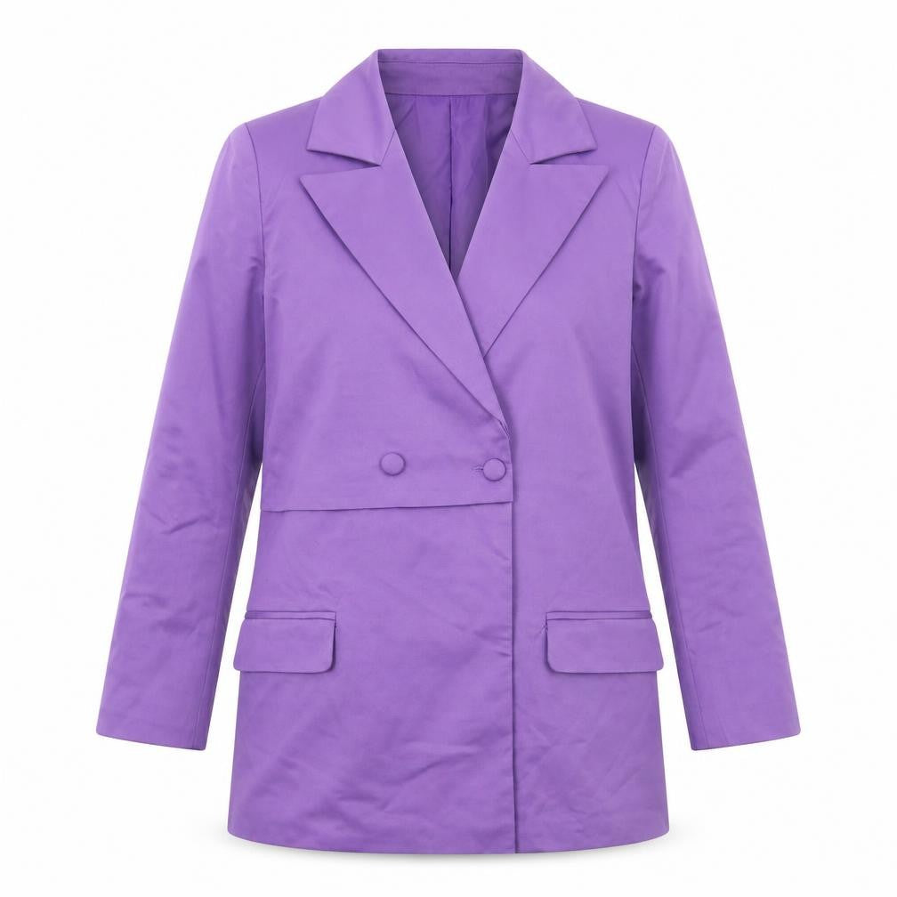extro&vert Womens Purple Jacket Size 10 Button