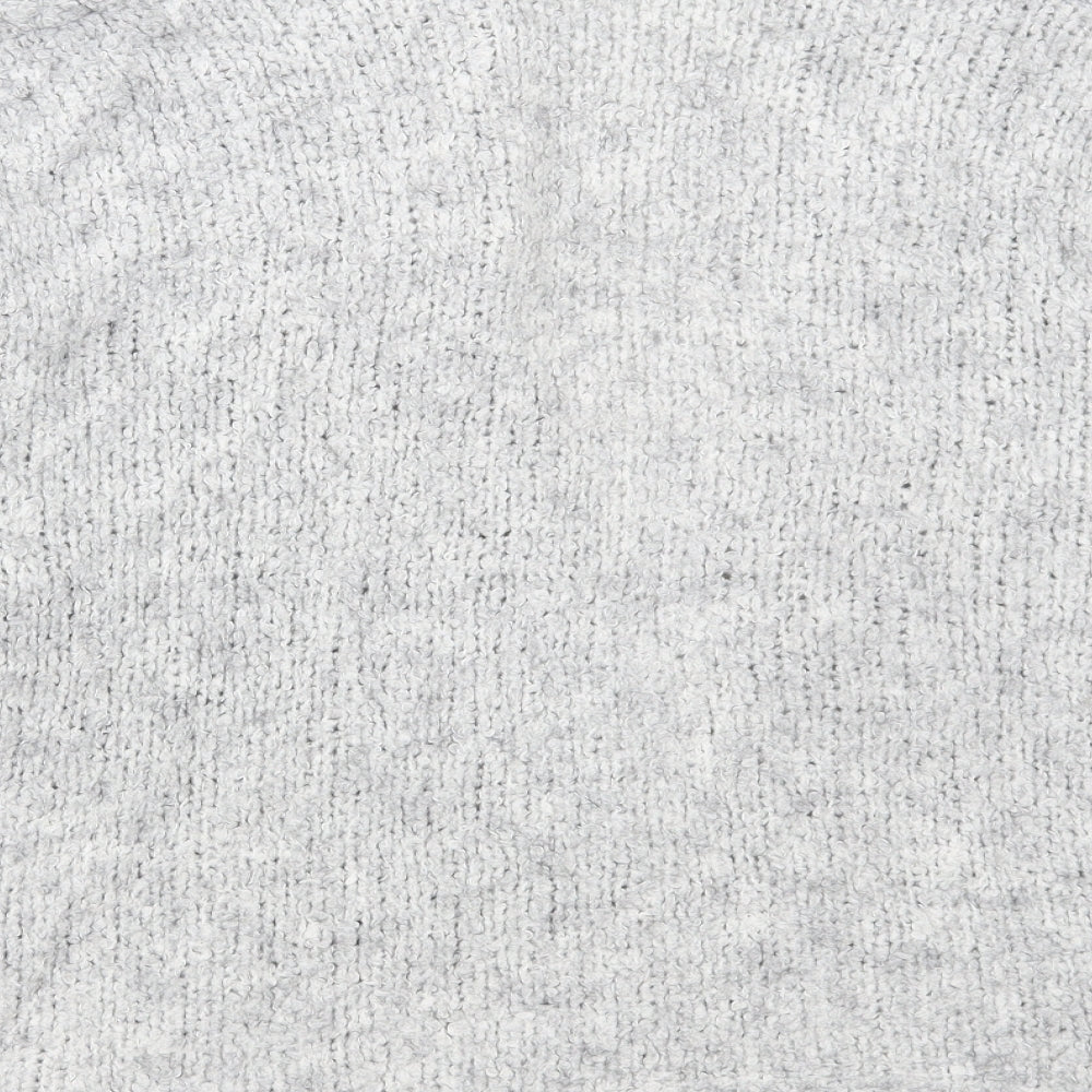 Vanessa Alexandra Womens Grey V-Neck Polyacrylate Fibre Cardigan Jumper Size S