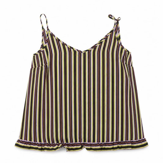 Papaya Womens Multicoloured Striped Polyester Camisole Tank Size 12 V-Neck
