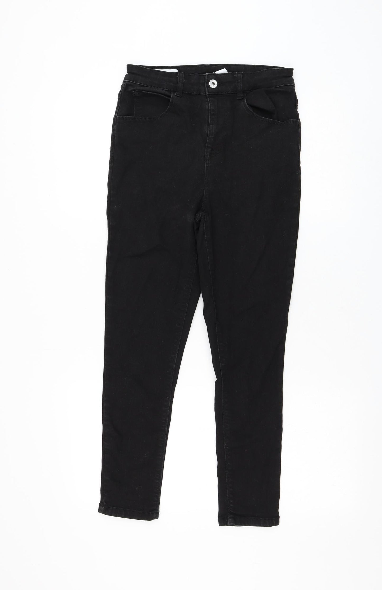 COLLUSION Womens Black Cotton Skinny Jeans Size 28 in L25 in Regular Zip