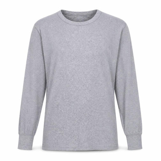 Marks & Spencer Mens Grey Round Neck Cotton Pullover Jumper Size M