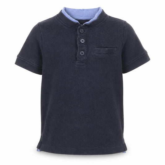 Nutmeg Boys Blue Cotton Basic Polo Size 2-3 Years Collared Button