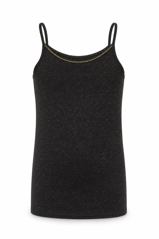 Matalan Girls Black Polyester Basic Tank Size 8-9 Years Round Neck Pullover