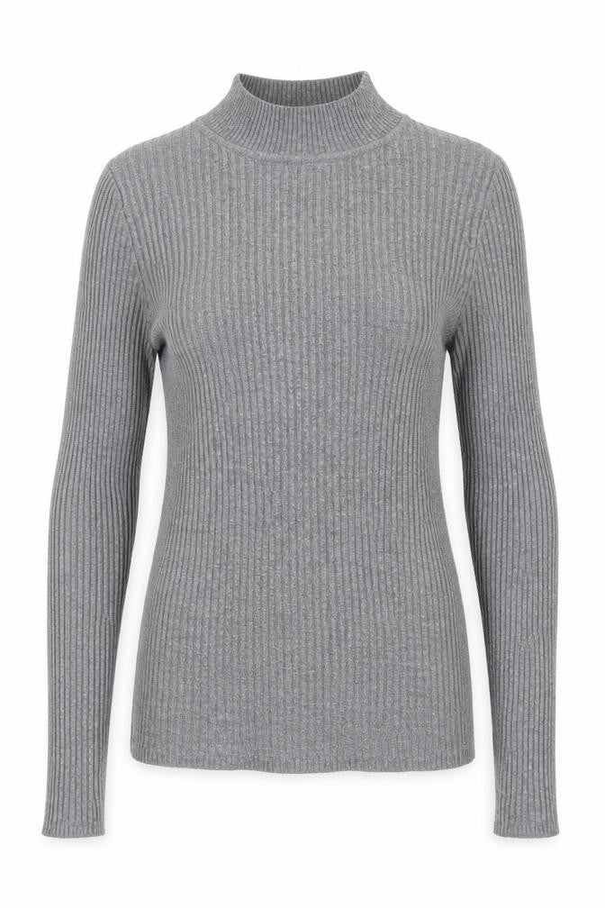 Primark Womens Grey High Neck Polyester Pullover Jumper Size XS
