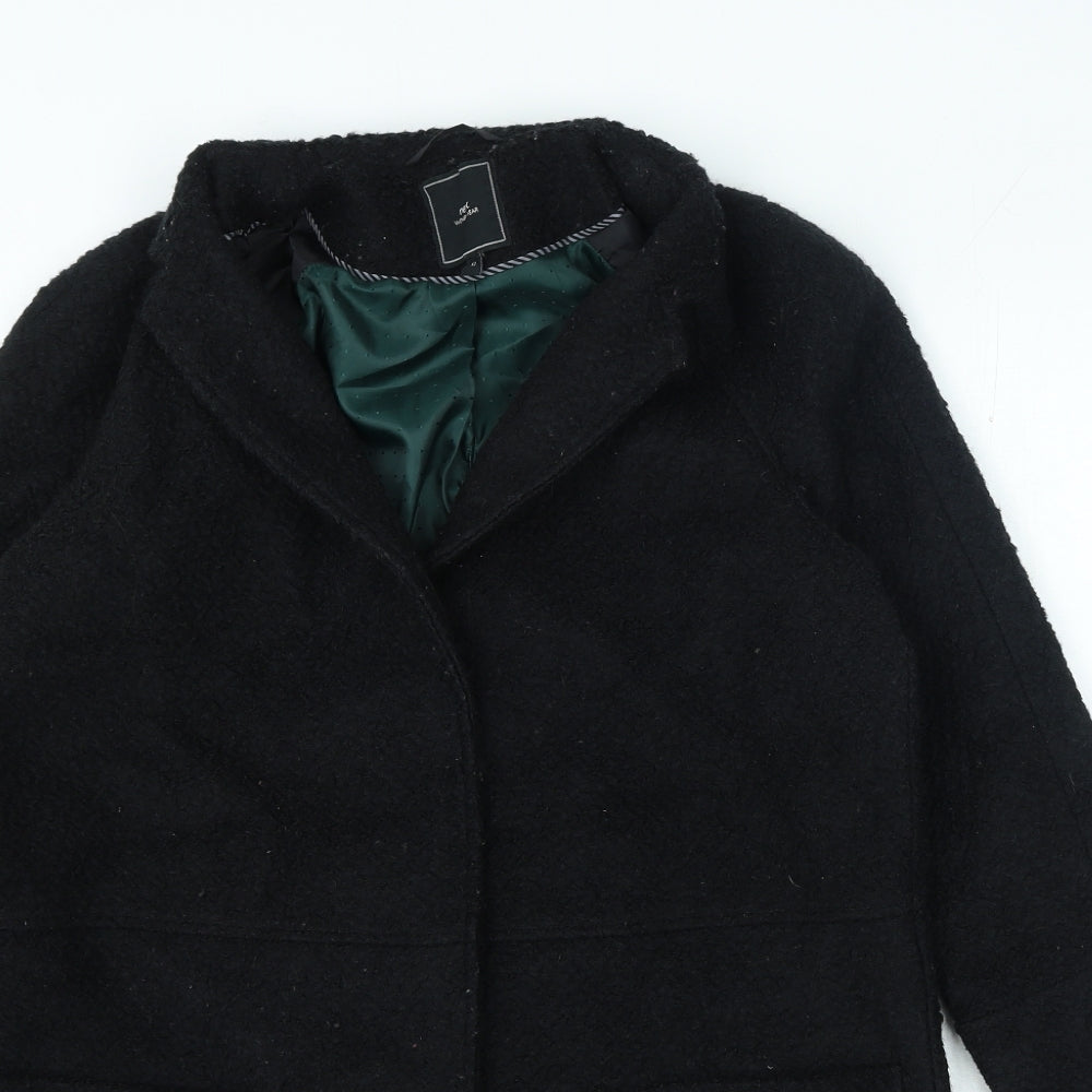 NEXT Womens Black Jacket Coat Size 12 Button