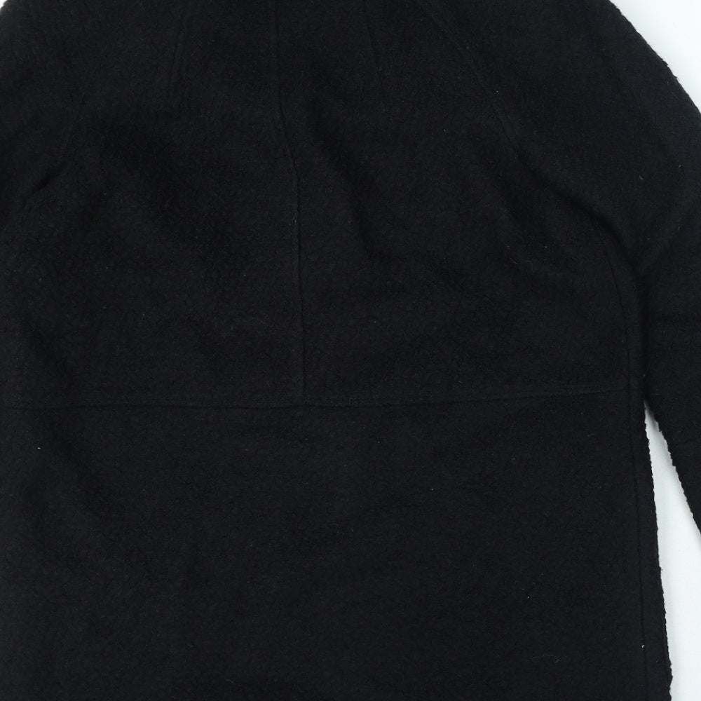 NEXT Womens Black Jacket Coat Size 12 Button