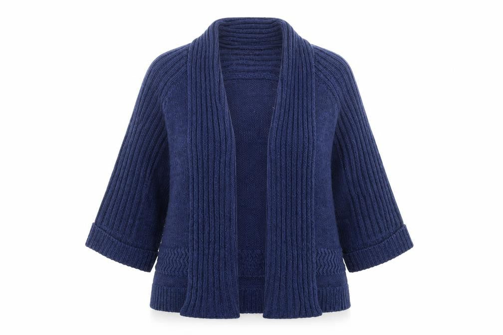 Marks & Spencer Womens Beige V-Neck Acrylic Cardigan Jumper Size 14