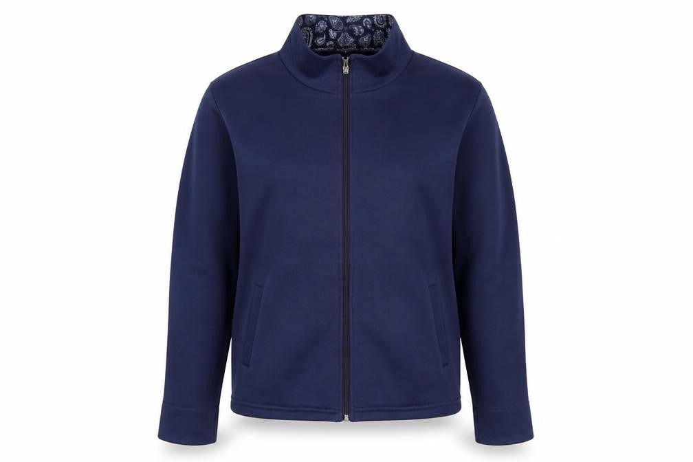 Anne De Lancay Womens Blue Jacket Size M Zip