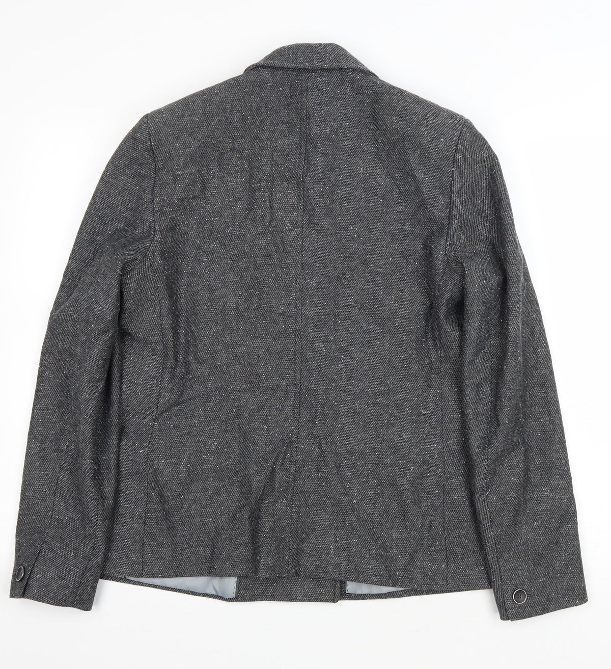 NEXT Womens Grey Cotton Jacket Blazer Size 14