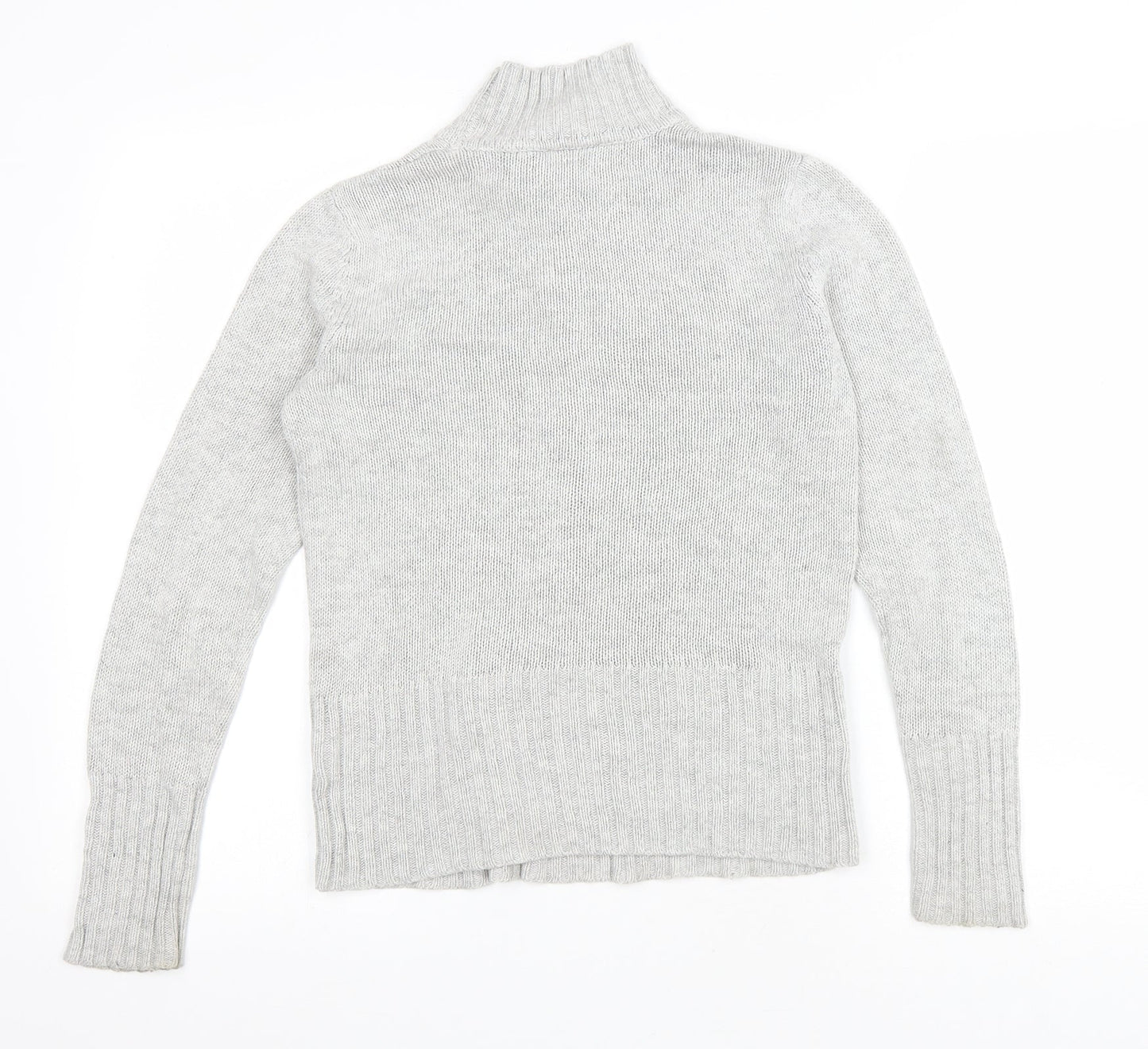 Principles Womens Grey High Neck Acrylic Pullover Jumper Size 10