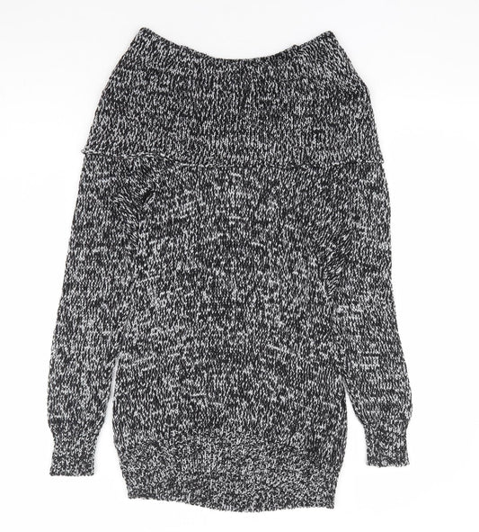 NEXT Womens Black Roll Neck Acrylic Pullover Jumper Size 10