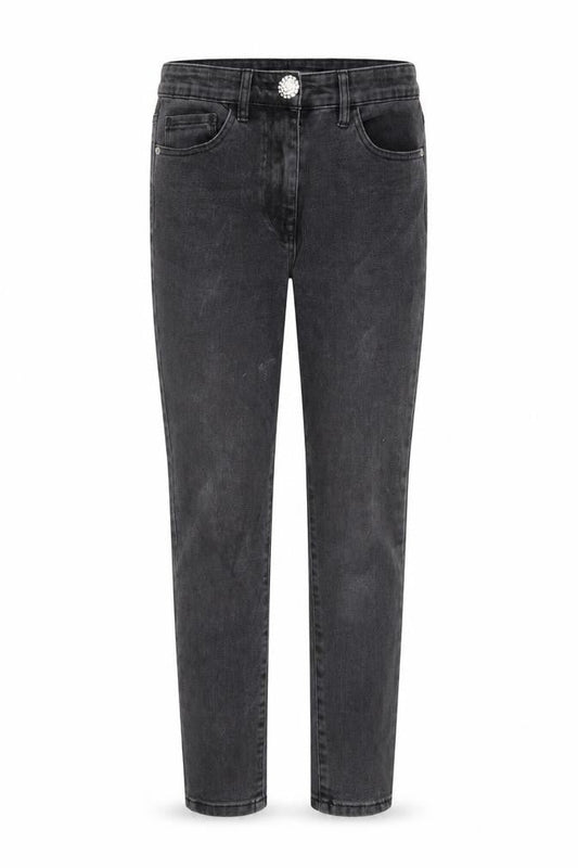 Next Womens Black Cotton Skinny Jeans Size 10 L28 in Regular Zip