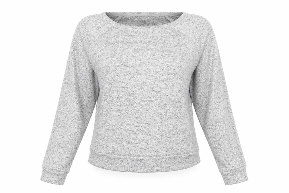 Primark Womens Grey Boat Neck Viscose Pullover Jumper Size M