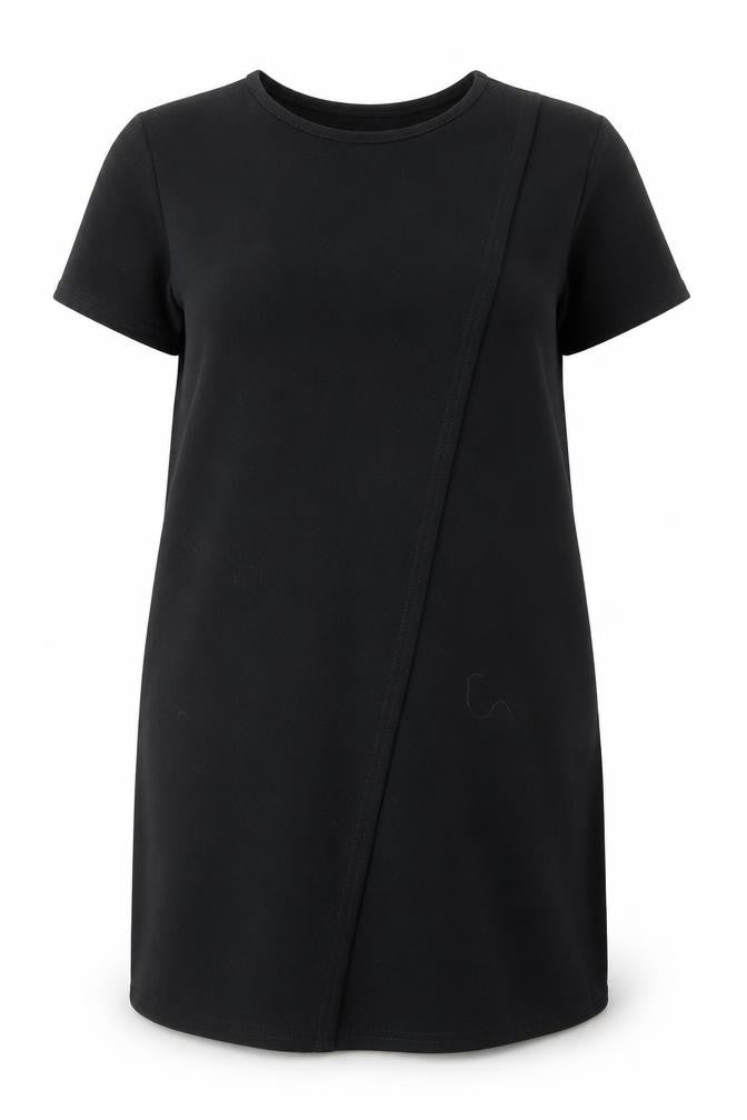 Boohoo Womens Black Polyester A-Line Size 12 Round Neck Pullover