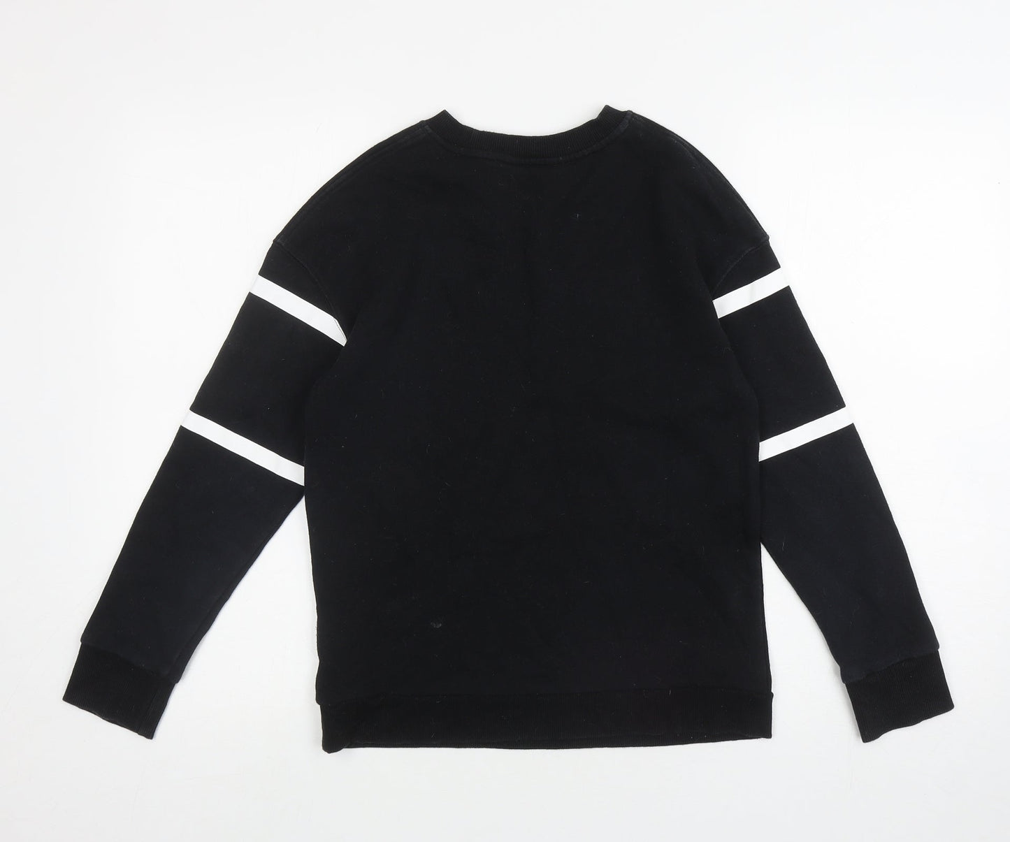 H&M Boys Black Cotton Pullover Sweatshirt Size 12 Years Pullover - Together