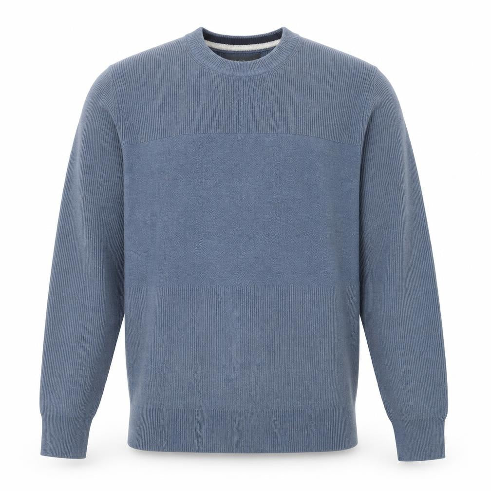 Marks & Spencer Mens Blue Crew Neck Polyester Pullover Jumper Size M