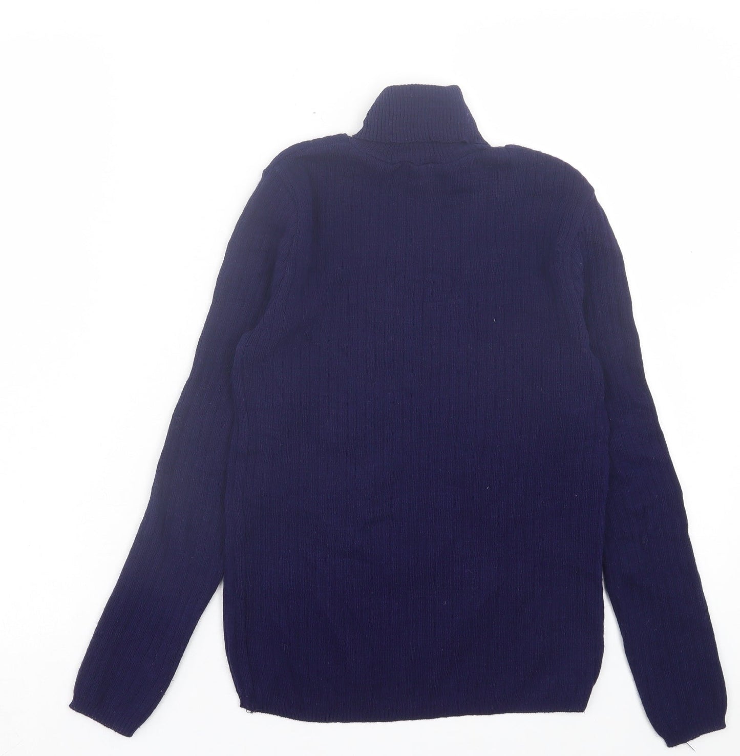 Atmosphere Womens Blue Crew Neck Acrylic Pullover Jumper Size 8