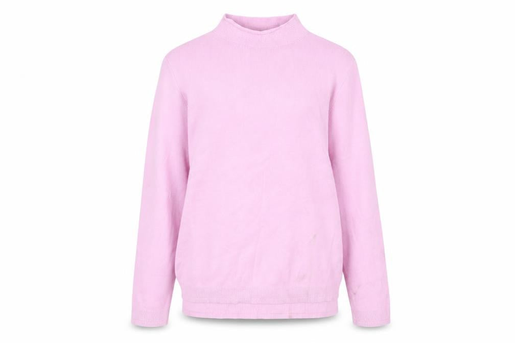 Marks & Spencer Womens Purple High Neck Viscose Pullover Jumper Size 10