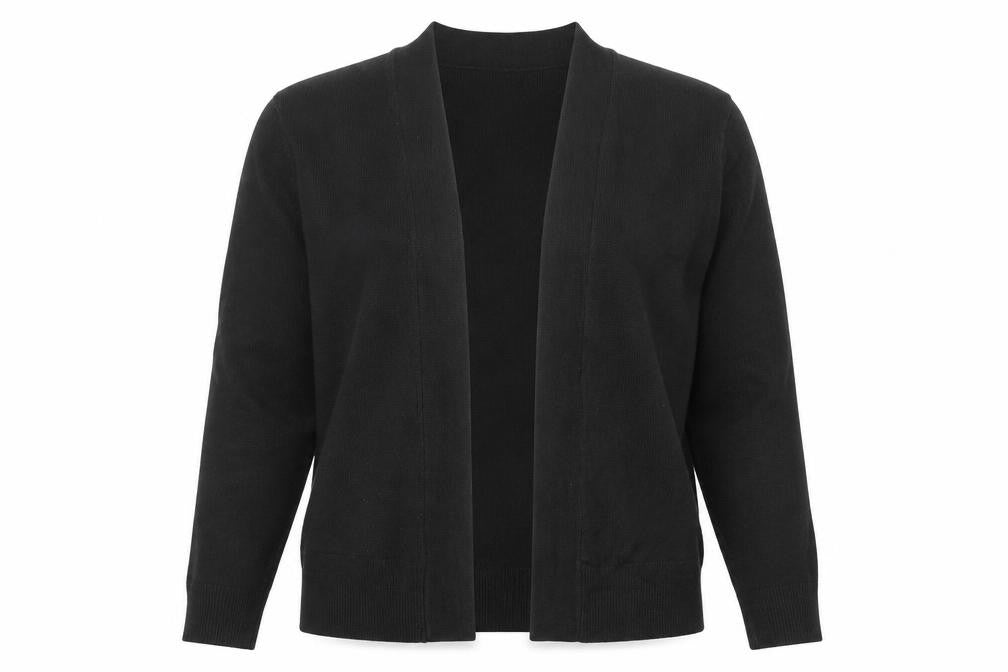 Marks & Spencer Womens Black V-Neck Acrylic Cardigan Jumper Size M