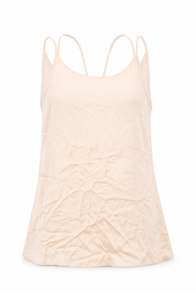 Marks & Spencer Womens Pink Polyester Basic Tank Size 8 Scoop Neck