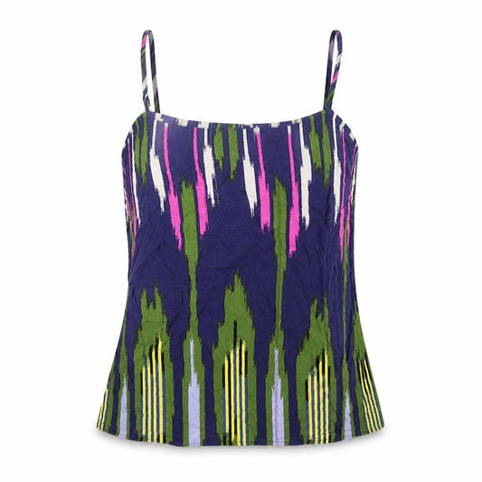 Warehouse Womens Multicoloured Geometric Viscose Camisole Tank Size 8 Scoop Neck
