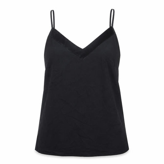 Marks and Spencer Womens Black Polyester Basic Tank Size 12 V-Neck