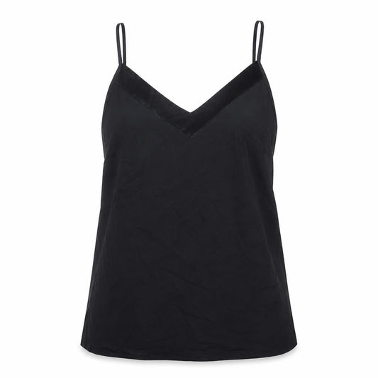 Marks and Spencer Womens Black Polyester Basic Tank Size 12 V-Neck