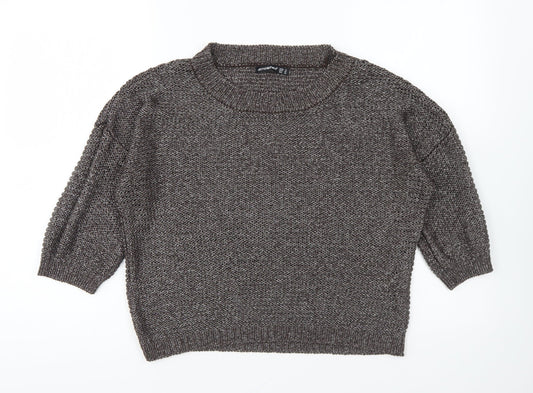 Atmosphere Womens Brown Round Neck Acrylic Pullover Jumper Size 14