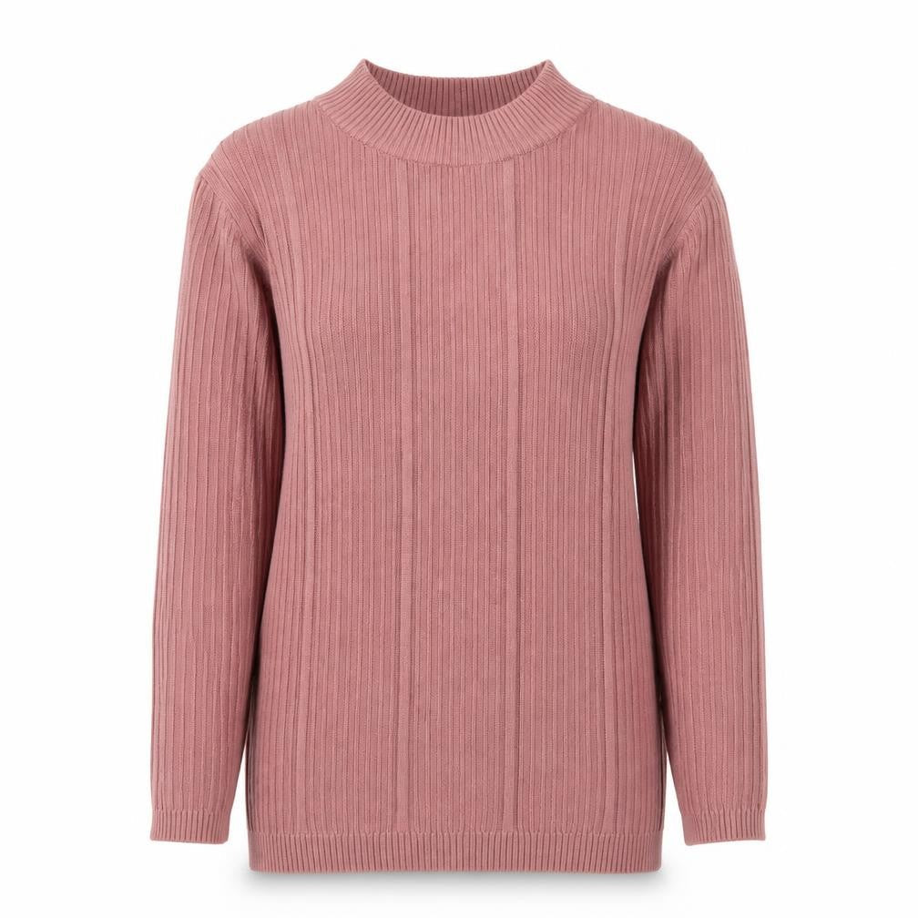 Peacocks Womens Pink Crew Neck Viscose Pullover Jumper Size 8