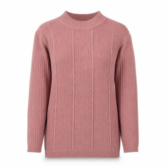 Peacocks Womens Pink Crew Neck Viscose Pullover Jumper Size 8