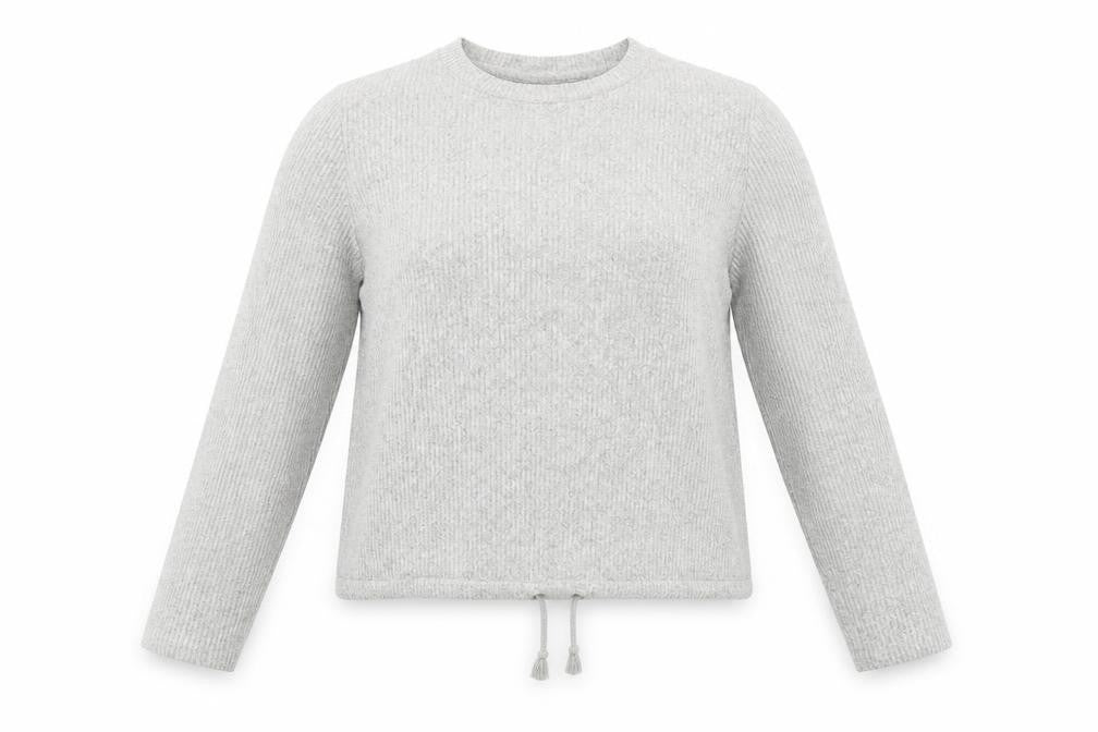 ASOS Womens Grey Viscose Pullover Sweatshirt Size 10 Pullover - Loungewear