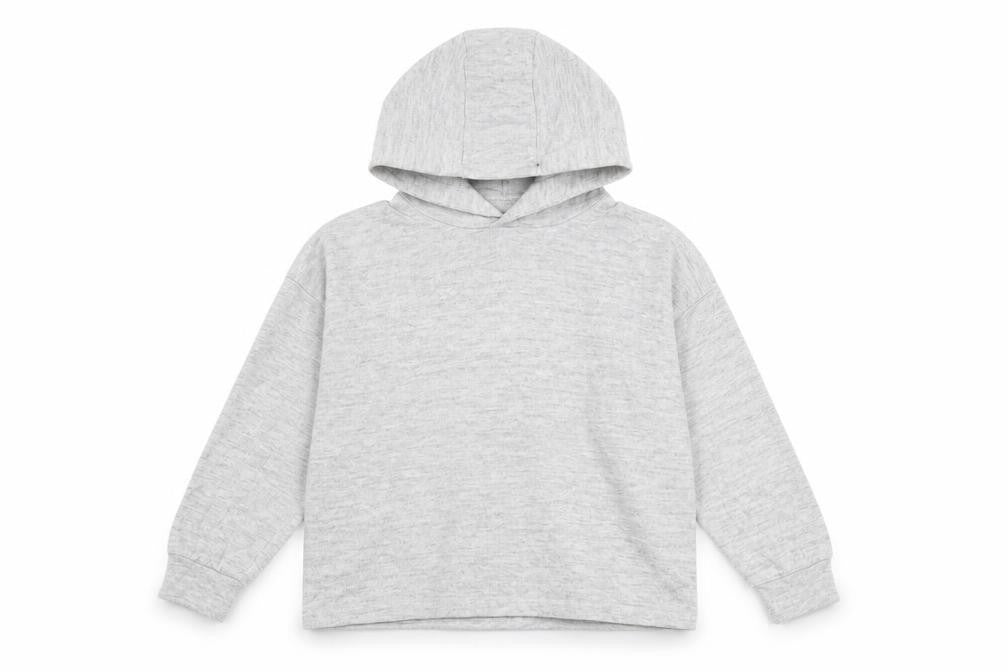Marks & Spencer Girls Grey Polyester Pullover Hoodie Size 10-11 Years Pullover