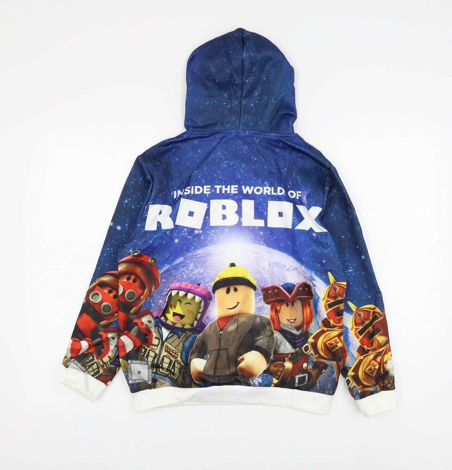 Preworn Boys Blue Polyester Pullover Hoodie Size 3 Years Pullover - Roblox