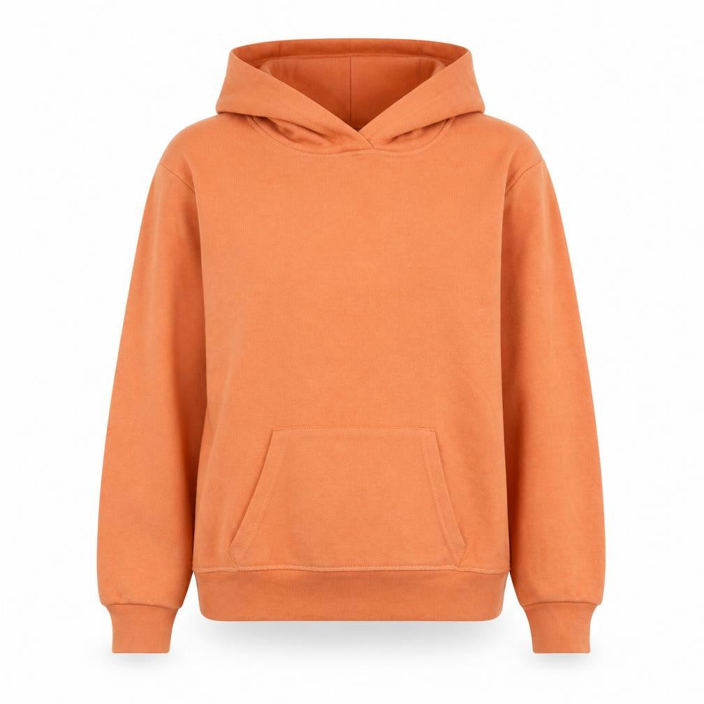 Primark Womens Orange Polyester Pullover Hoodie Size 4 Pullover