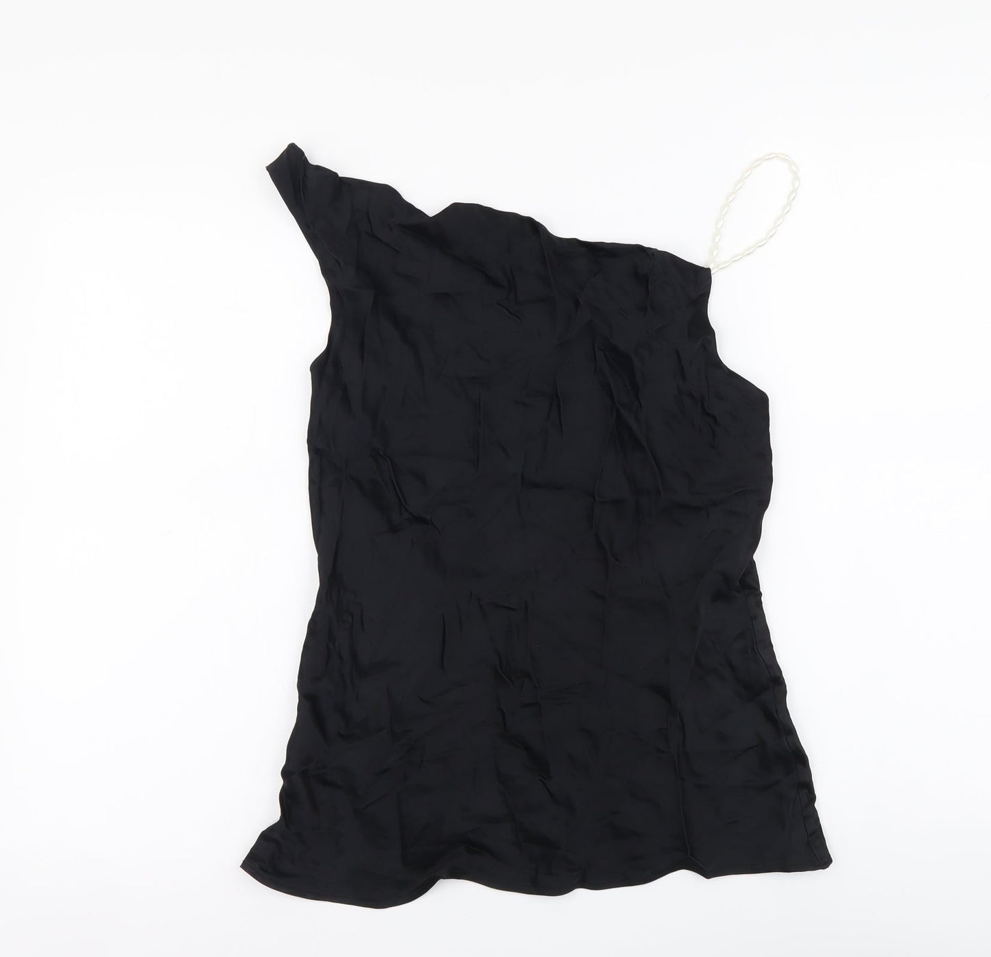 Zara Womens Black Polyester Basic Blouse Size S Sweetheart