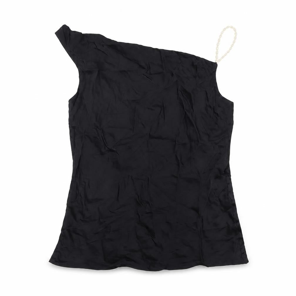 Zara Womens Black Polyester Basic Blouse Size S Sweetheart
