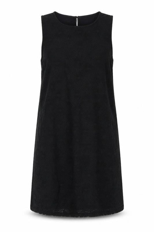 TU Womens Black Polyester A-Line Size 14 Round Neck Pullover