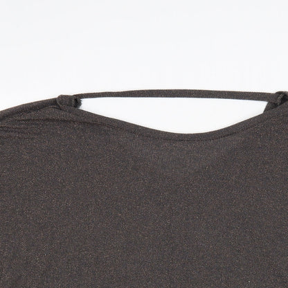 Next Womens Grey Boat Neck Viscose Pullover Jumper Size 14