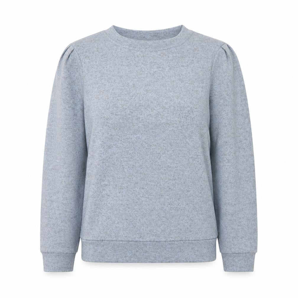 Nutmeg Womens Blue Round Neck Polyester Pullover Jumper Size 12 - Pleated sleeve