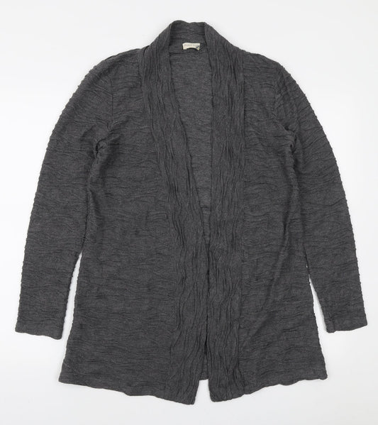 Phase Eight Womens Grey V-Neck Polyester Cardigan Jumper Size S