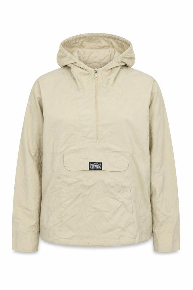 Pineapple Womens Beige Polyester Pullover Hoodie Size M Zip