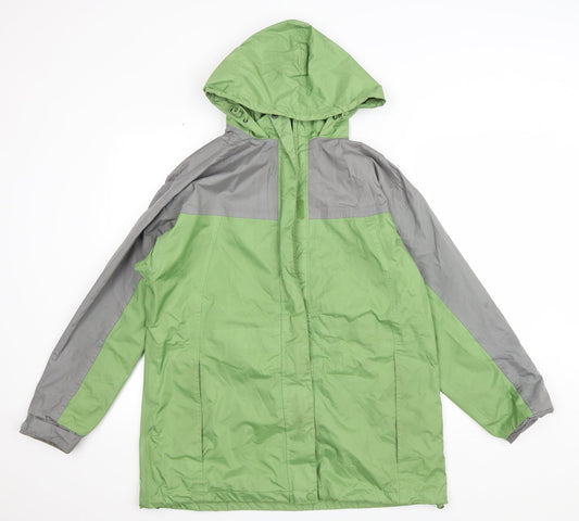 Being Casual Womens Green Anorak Coat Size 14 Zip