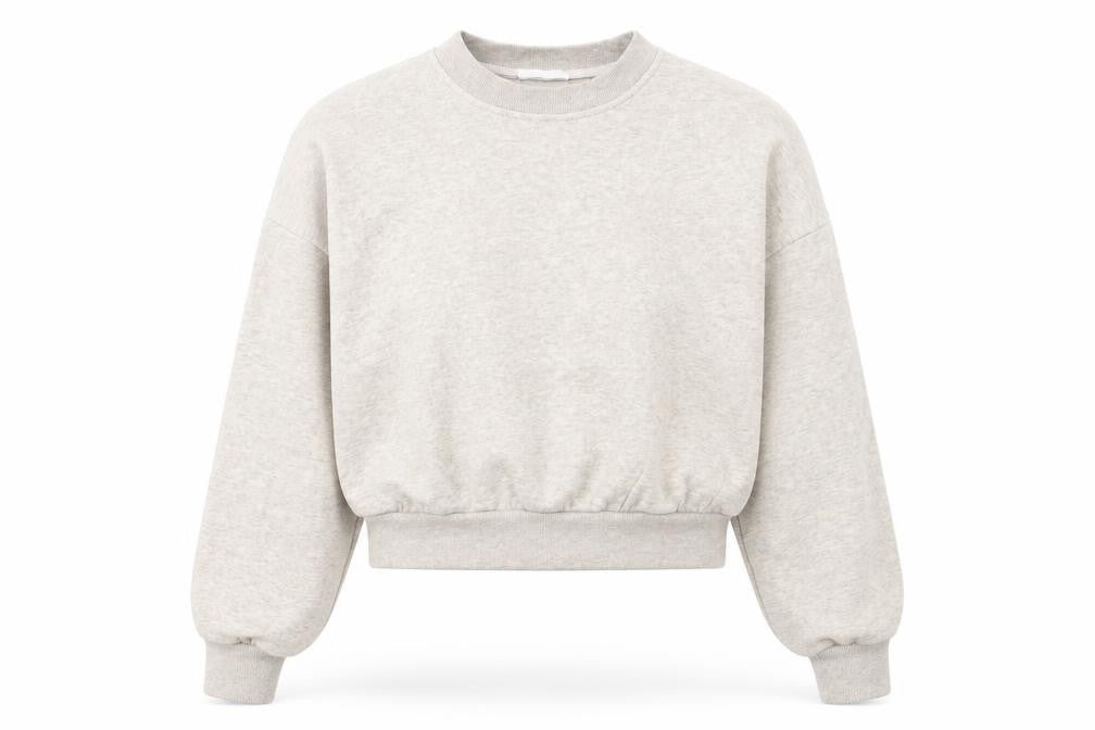 RESERVED Womens Beige Cotton Pullover Sweatshirt Size S Pullover