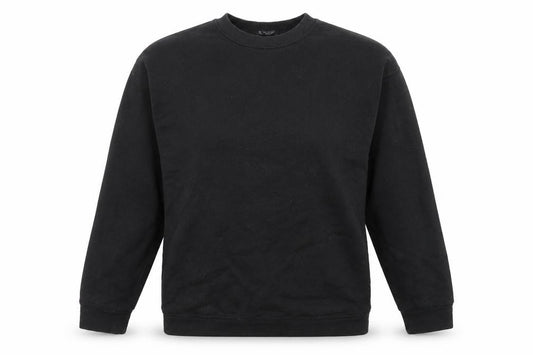 Zara Womens Black Cotton Pullover Sweatshirt Size M Pullover
