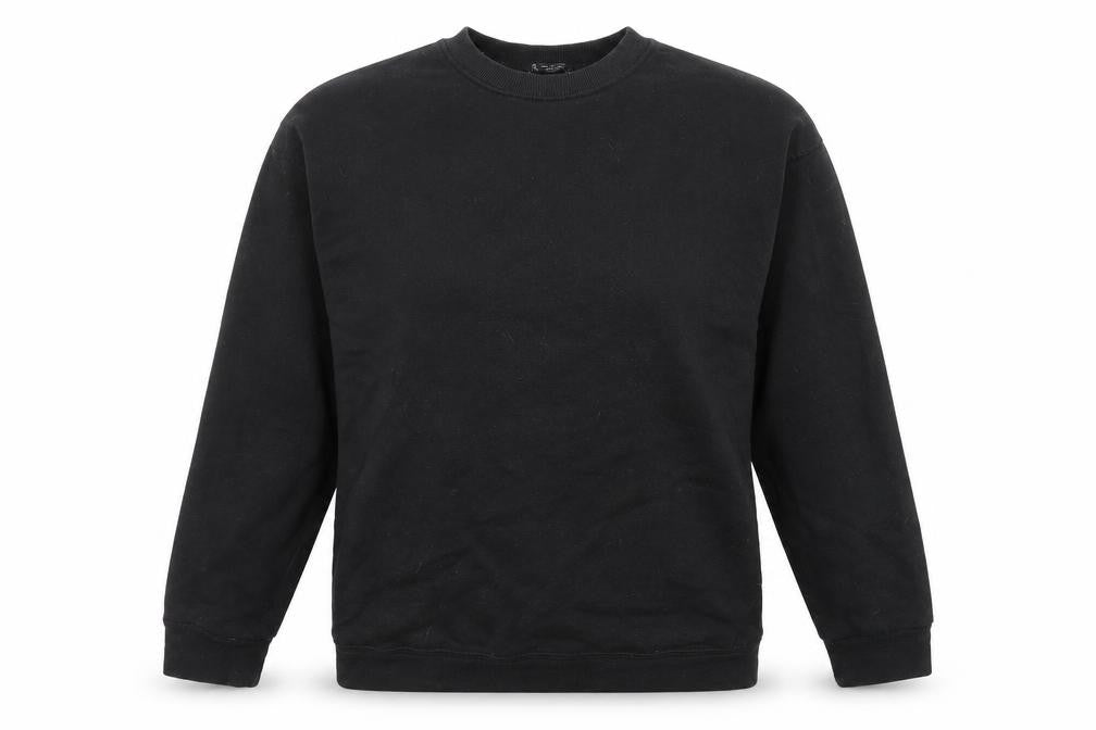 Zara Womens Black Cotton Pullover Sweatshirt Size M Pullover