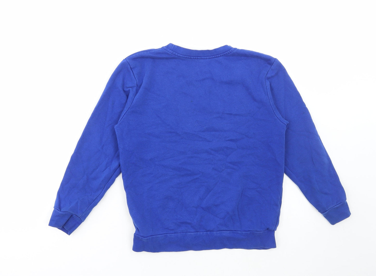George Boys Blue Cotton Pullover Sweatshirt Size 8-9 Years Pullover