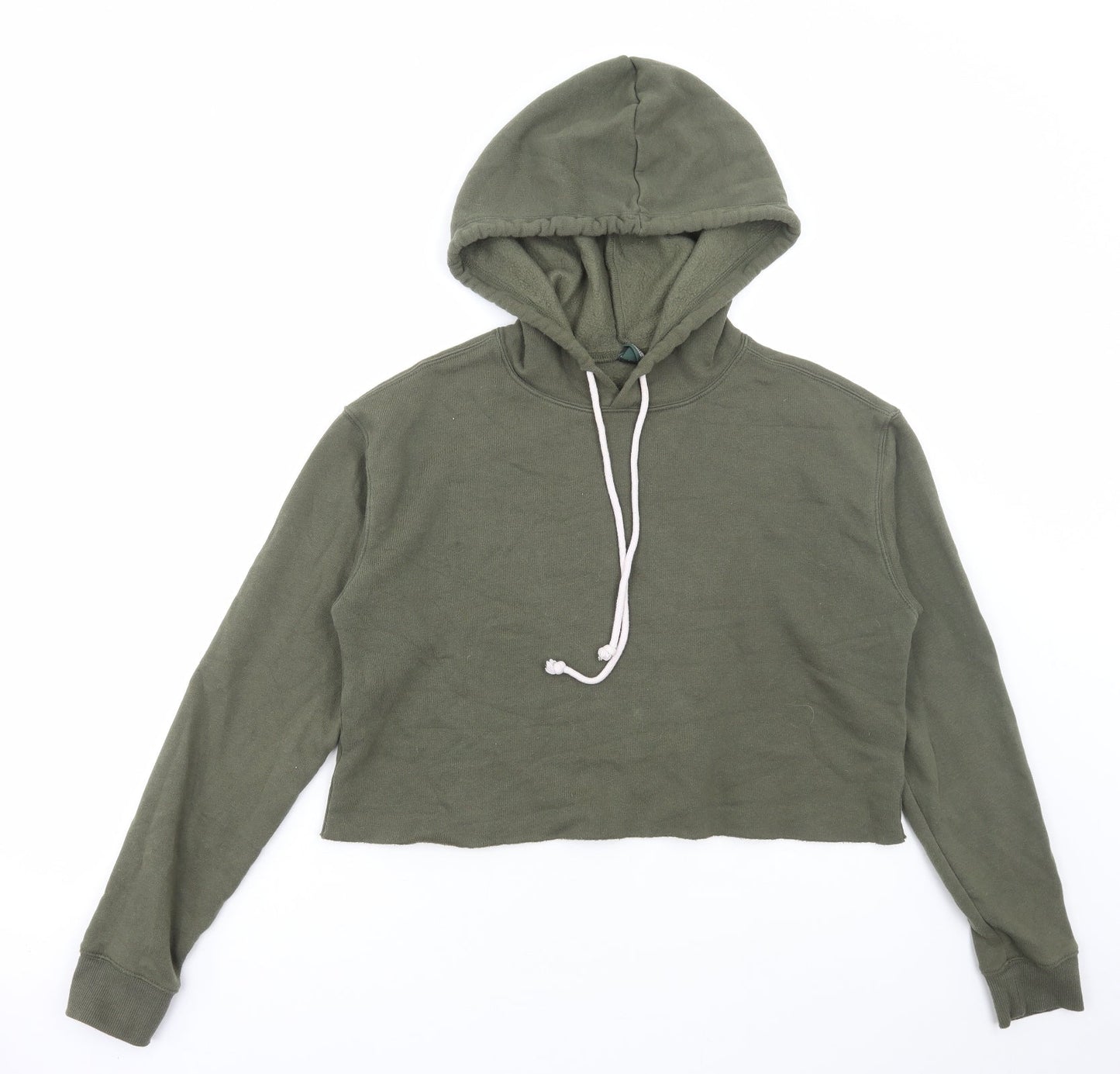 Wild Fable Womens Green Polyester Pullover Hoodie Size S Pullover - Cropped