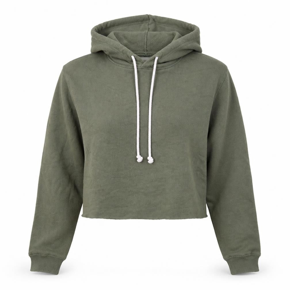 Wild Fable Womens Green Polyester Pullover Hoodie Size S Pullover - Cropped