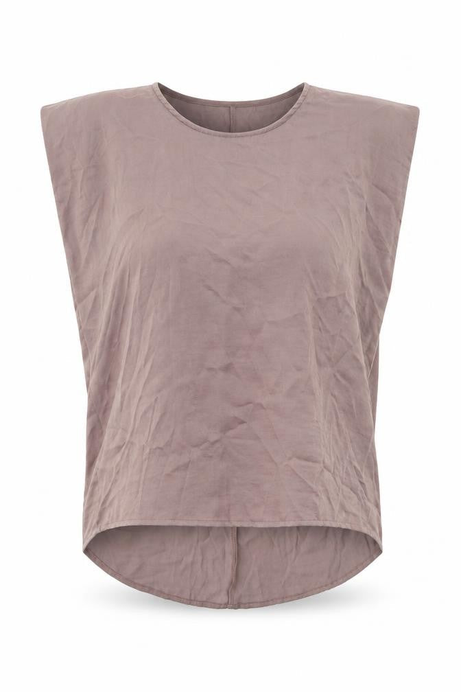 FOREVER 21 Womens Purple Polyester Basic Tank Size S Crew Neck